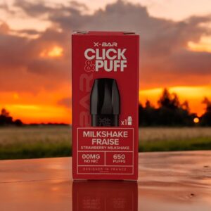 pod xbar click and puff milkshake fraise