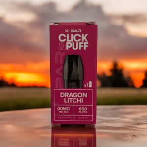 pod xbar click and puff dragon litchi