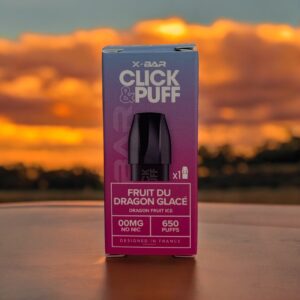 pod xbar click and puff fruit dragon glacée