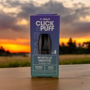 Pod xbar click and puff myrtille menthe