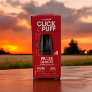 pod xbar click and puff fraise glacée