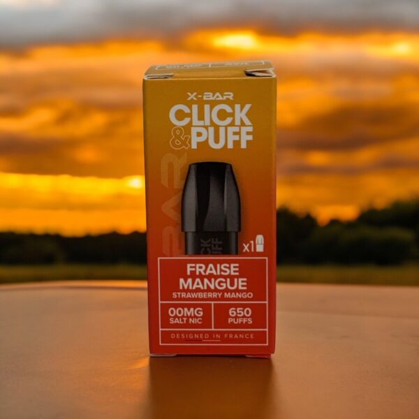 pod xbar click and puff fraise mangue