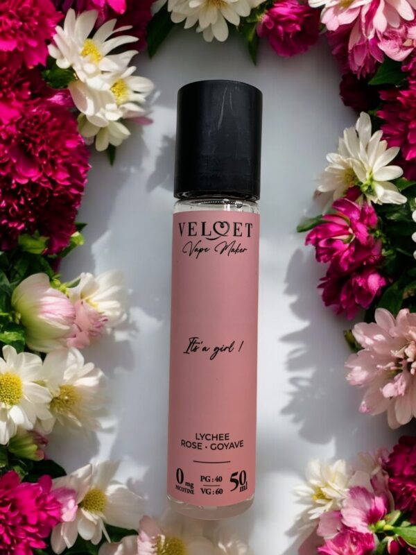 eliquide Lichee, Rose Goyave velvet de vape maker 50ml