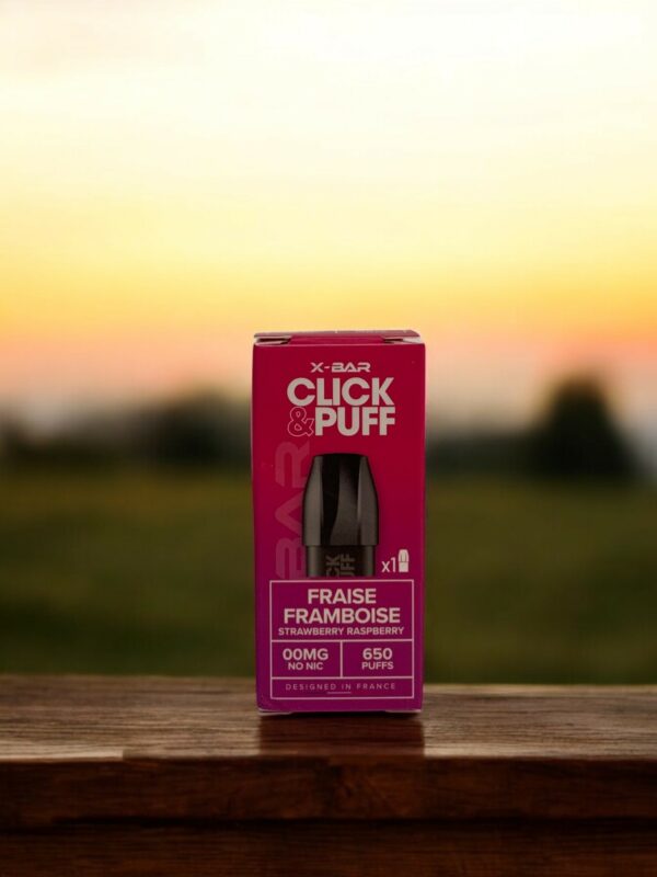 pod click and puff xbar fraise framboise